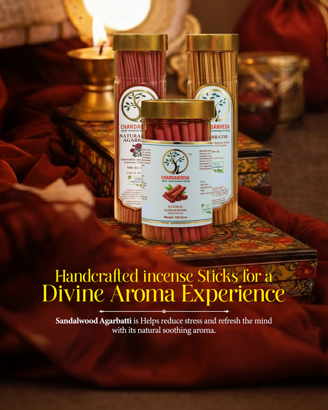 Natural Sandalwood - Dhoop Batti