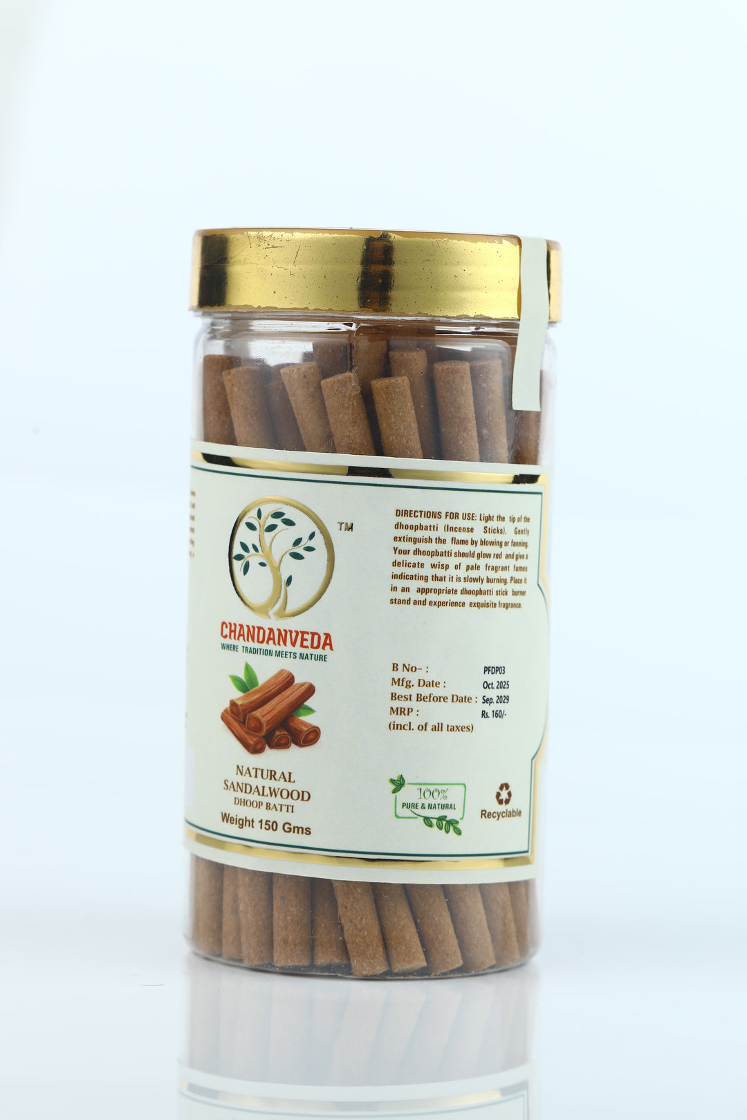 Natural Sandalwood - Dhoop Batti