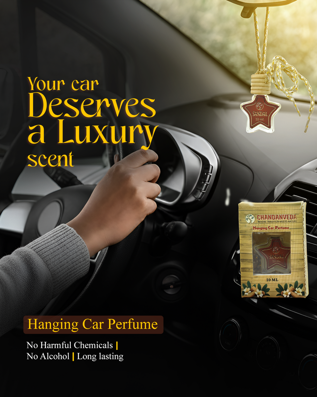Hanging Car Perfume - Sandalwood