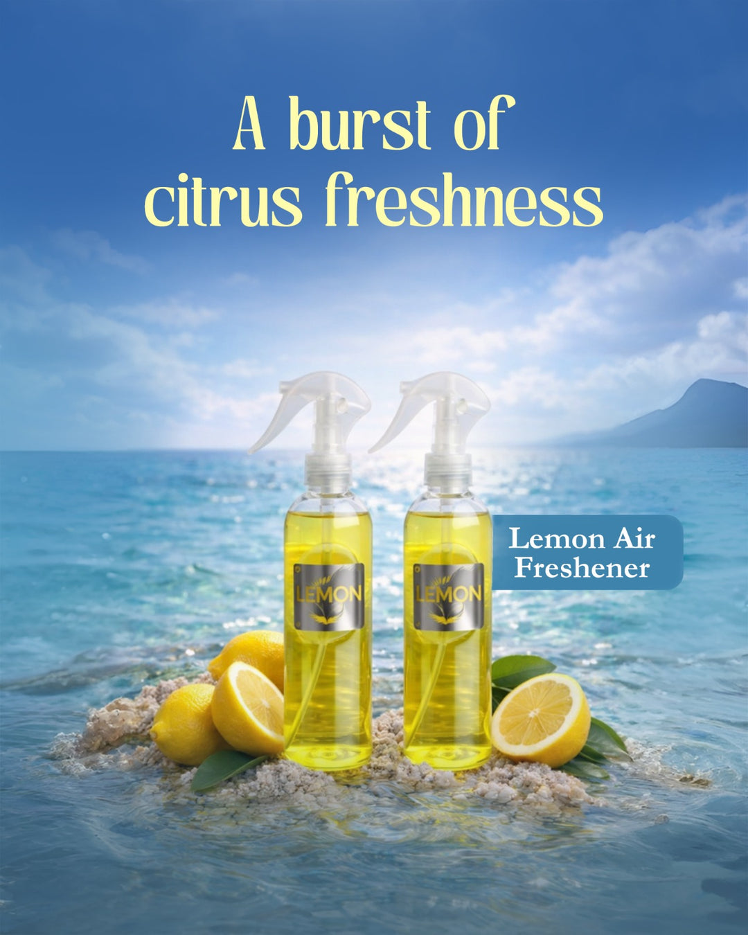 Lemon Air Freshener - Premium Room Spray