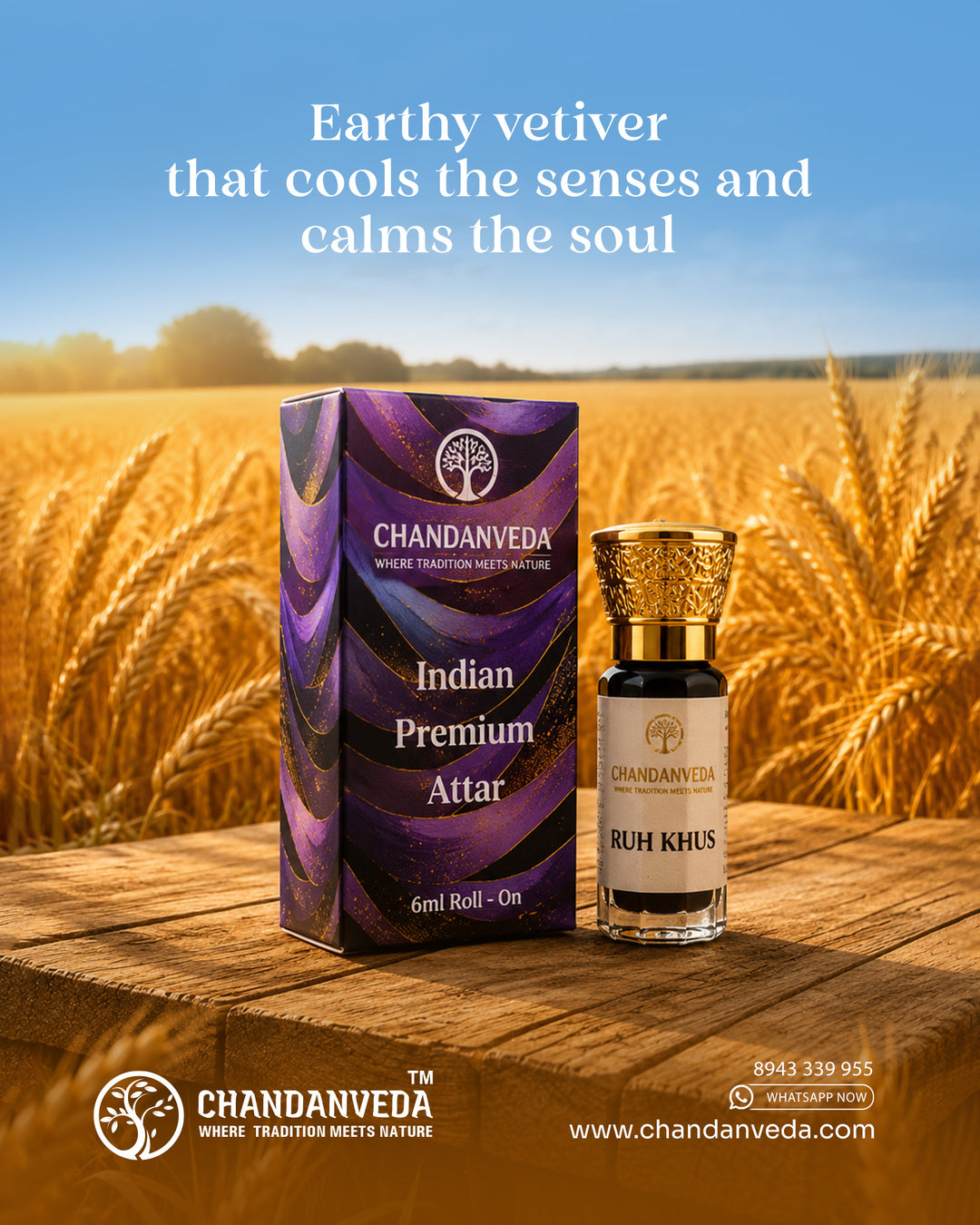 Ruh Khus - Indian Premium Attar