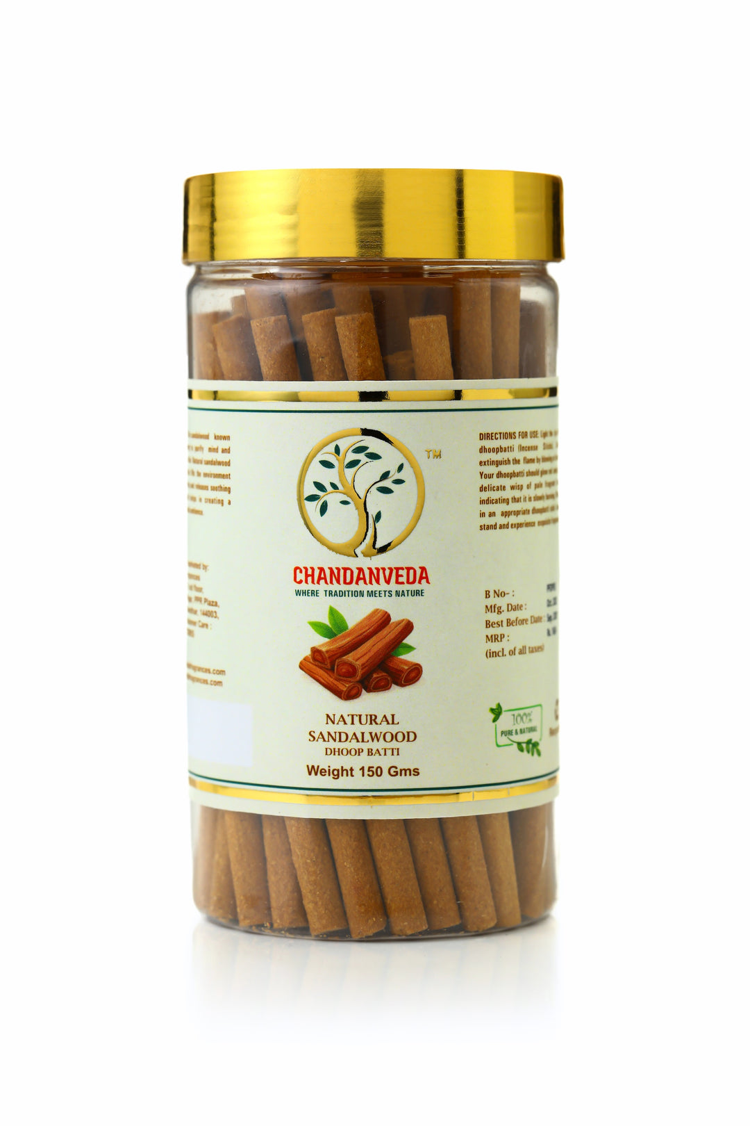 Natural Sandalwood - Dhoop Batti